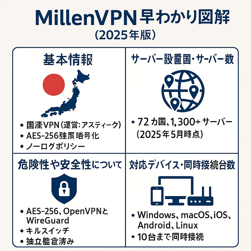MillenVPNとは?基本情報と特徴!どこの国のサービス