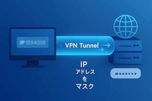VPNトンネルでIPアドレスをマスクする