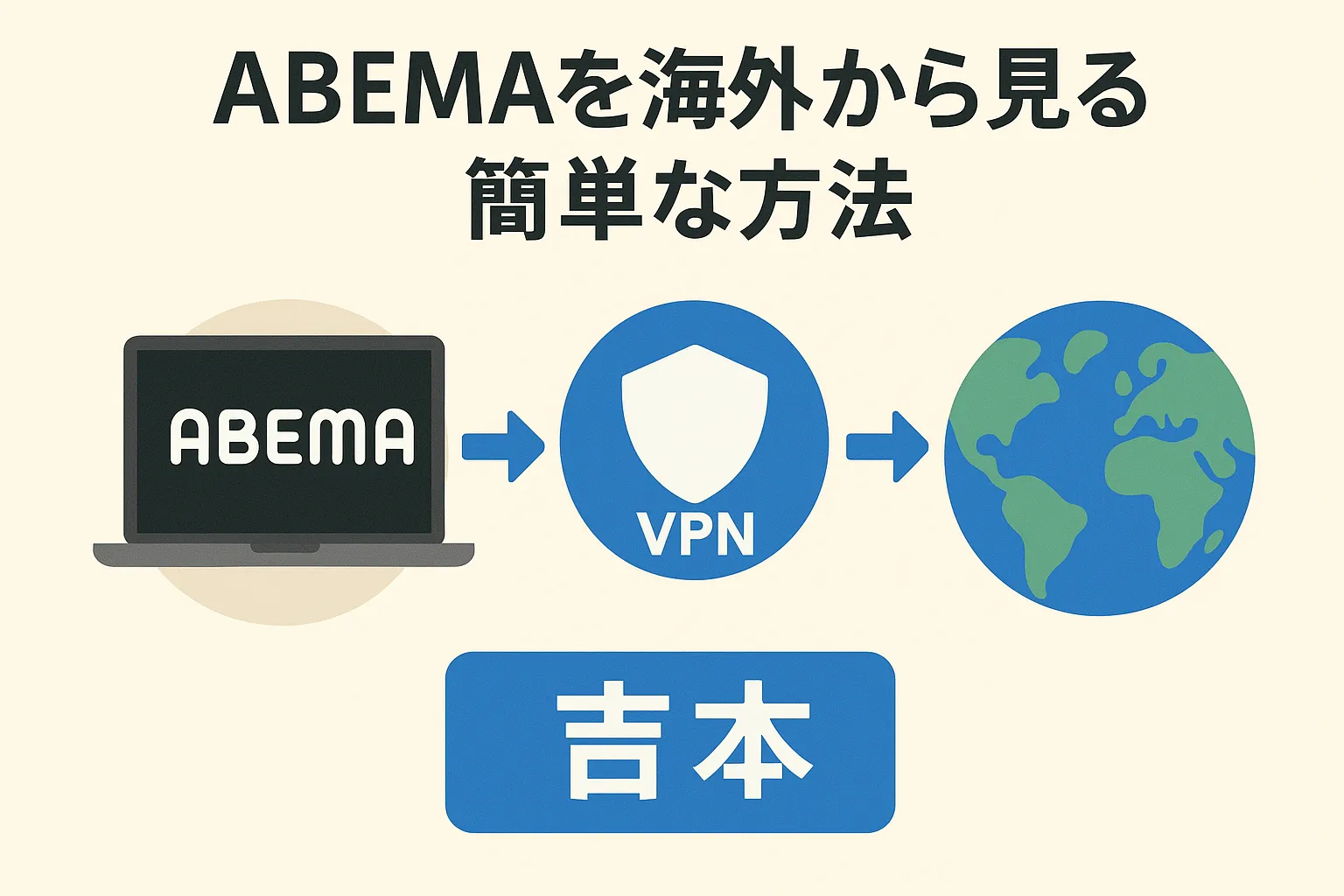 【最新】ABEMAを海外から見る簡単な方法【VPNで安心して海外からアクセス】