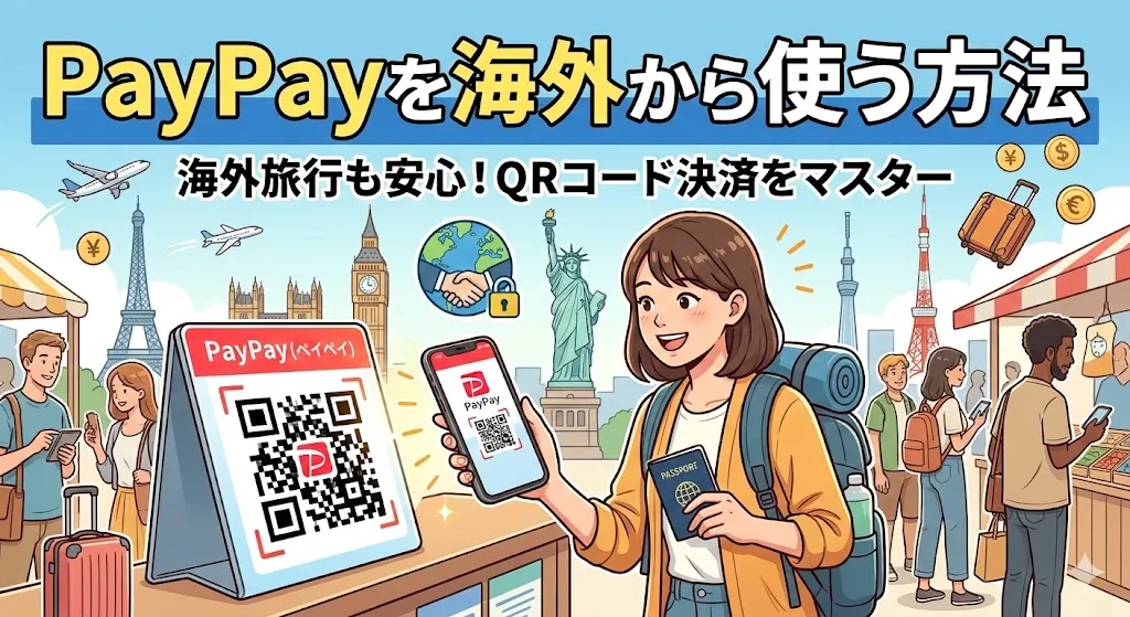 PayPayを海外から使う方法!【VPN接続で海外から決済や残高確認ができる】