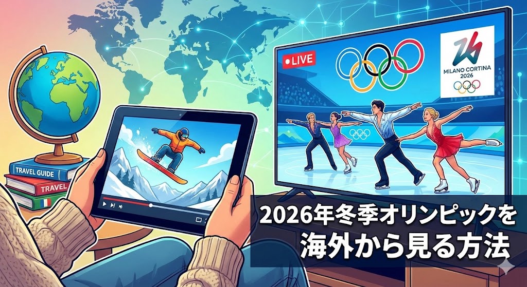 2026年冬季オリンピックを海外から見る方法 ！TVerやNHK ONEからVPNで視聴する【ミラノ・コルティナ】